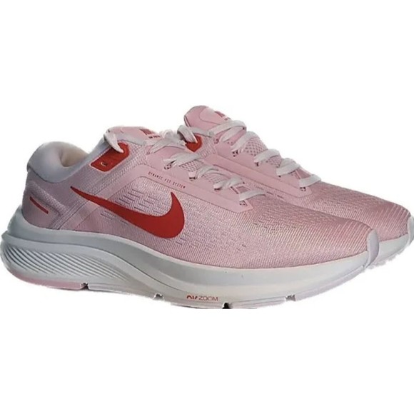 Nike Women's Size 9.5 Air Zoom Structure 24 Soft Pink/Crimson Running Shoe New - Picture 1 of 11